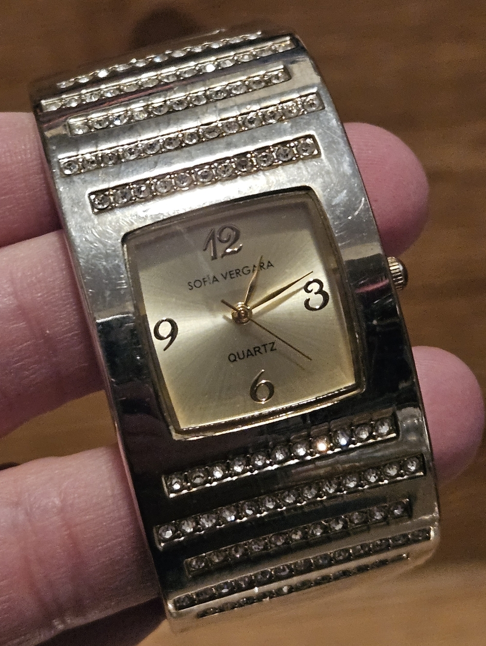 Sofia Vergara Watch Rhinestones Cuff Style - Picture 2 of 6